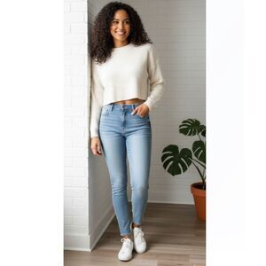 I&M Black Label Skinny Jeans NWT High Rise Comfort Size 1 Waist 25